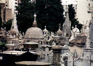 BA Recoleta prestigious cemetery over view
