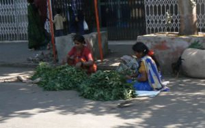 Produce vendors on the street.