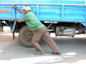 Human tow truck