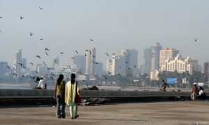 Marine Drive is located in the central Mumbai.  It was