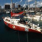 Punta del Este-harbor with 'Round the World' yachts