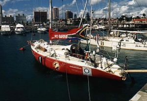 Punta del Este-harbor with 'Round the World' yachts