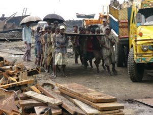 North of Chittigong in Bangladesh is the Mohsin ship breaking