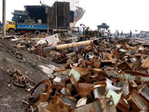 North of Chittigong in Bangladesh is the Mohsin ship breaking