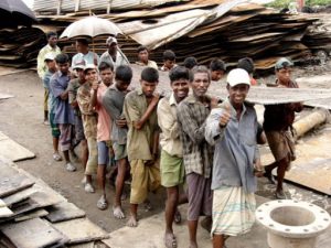 North of Chittigong in Bangladesh is the Mohsin ship breaking