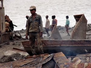 North of Chittigong in Bangladesh is the Mohsin ship breaking