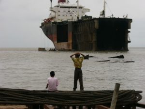 North of Chittigong in Bangladesh is the Mohsin ship breaking