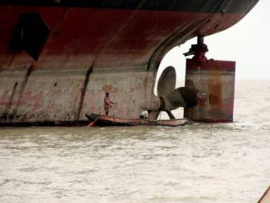 North of Chittigong in Bangladesh is the Mohsin ship breaking