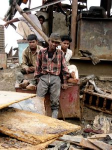 North of Chittigong in Bangladesh is the Mohsin ship breaking