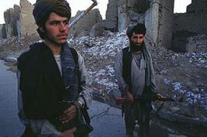 Taliban patrol