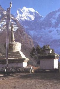 Stupa and Everest
