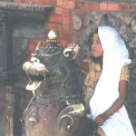 Girl on Lion