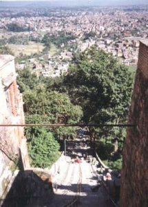 365 Steps down from Swayambhunath Temple