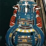 Ocean liner-top view from cable car