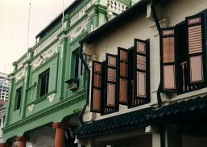 Restored traditional shop houses