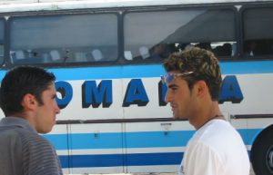 Constanta City - Guys at Bus Station