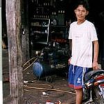 Motorbike repairman