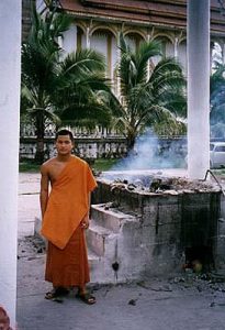 Wat Ammon cremation smoke