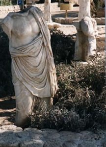 Caesarea-ancient Roman sculptures