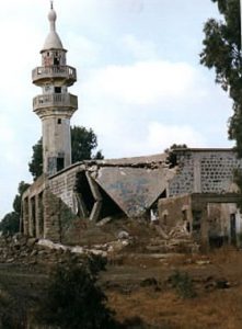 Golan Heights-bombed mosque