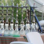 Amman - city scene: hookahs for rent