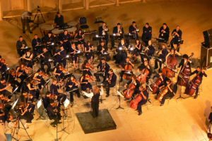 Amman - city scene: open air concert in Roman Amphitheatre