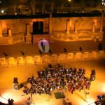 Amman - city scene: open air concert in Roman Amphitheatre
