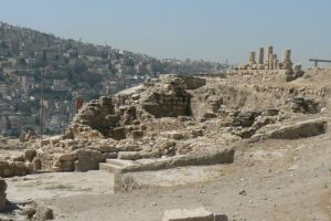 Amman - Roman ruins overlook the city