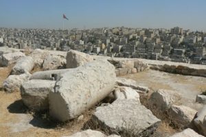 Amman - Roman ruins overlook the city