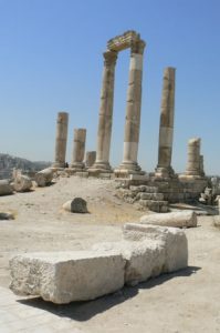 Amman - Roman ruins overlook the city