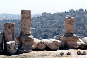 Amman - Roman ruins overlook the city