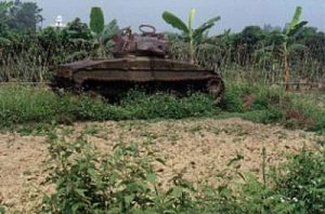 Dien Bien Phu deserted French tank