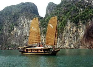 Halong Bay sailboat