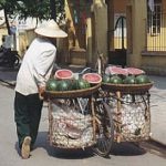 Hanoi watermelon vendor