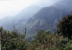 Rural mountains with road