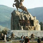 Ulan Bator Sukhbaatar hero statue