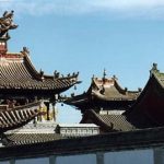 Ulan Bator temple roofs