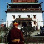 Monk at Gandam Monastery