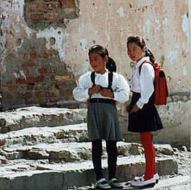 Ulan Bator school girls