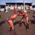 Wrestlers at Naadam Festival (LP)