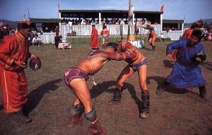 Wrestlers at Naadam Festival (LP)