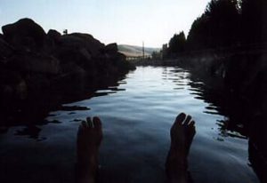 Resting at thermal springs