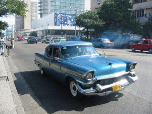 1956 Studebaker with Hotel Habana Libra in background