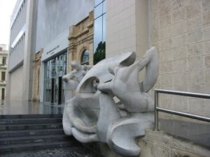 Fine Arts Museum entry sculpture