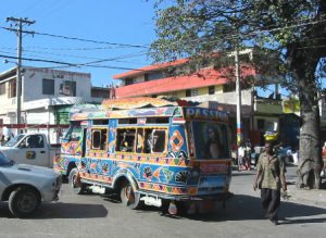 Haiti, Port au Prince Haiti occupies the island of Hispaniola, along