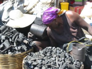 Port au Prince - charcoal vendors