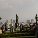 Gardens and statues of Chapultepec Castle