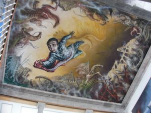 Murals inside Chapultepec Castle