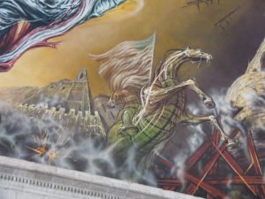Murals inside Chapultepec Castle