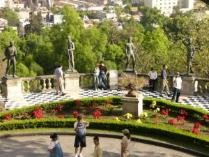 Gardens and statues of Chapultepec Castle